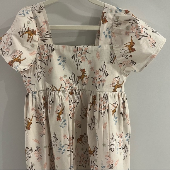 VGUC Girls Disney Bambi 100% Cotton Dress M (8) - Picture 3 of 4